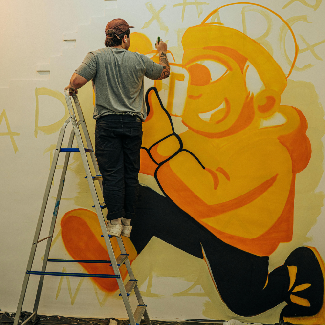 murales corporativos cono sprays